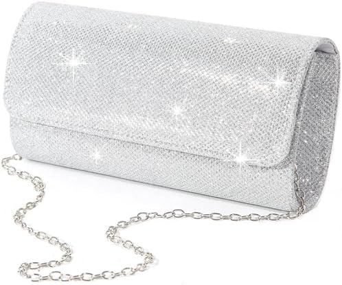 lovyoCoCo Evening Bag Clutch Purses for Women Ladies Sparkling Party Handbag Wedding Bag