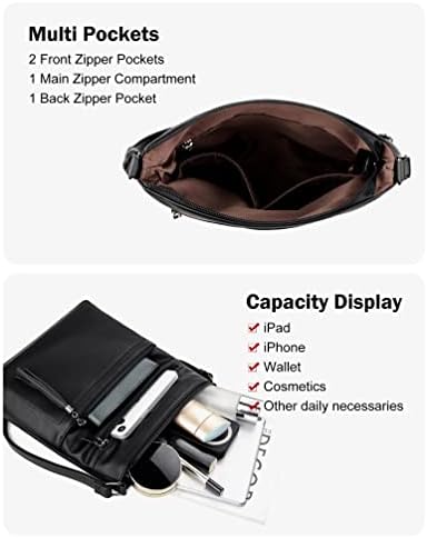 MASINTOR Crossbody Purses For Women Multi Pocket Casual Crossbody Bag Adjustable Strap Shoulder Bag With Tassel