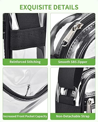 MAY TREE Clear Bag For Stadium Events Small Clear Purse Suitable For Concert Outfits Sports Work And Festivals