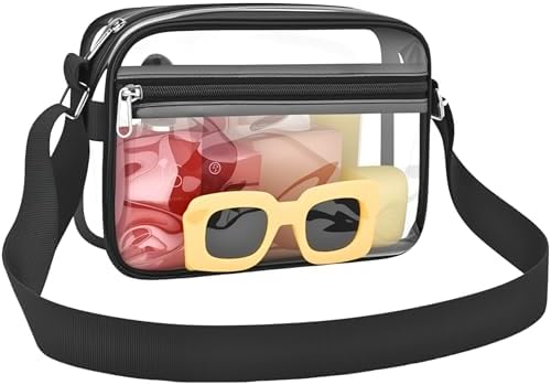 MAY TREE Clear Bag for Stadium Events Small Clear Purse Suitable for Concert Outfits Sports Work and Festivals