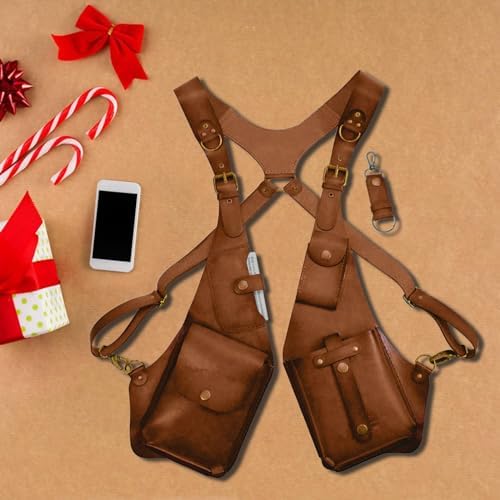 Men Anti Underarm Shoulder Bag Adjustable PU Leather Strap Wallet Bag Outdoor Phone Bag