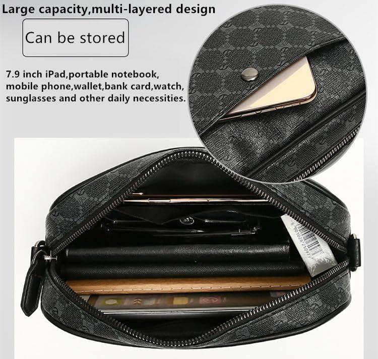 Men's Small Shoulder Bag Multi Pocket Cross Body Bag Messenger Bag Durable Wear-resistant And Waterproof For Work And Travel