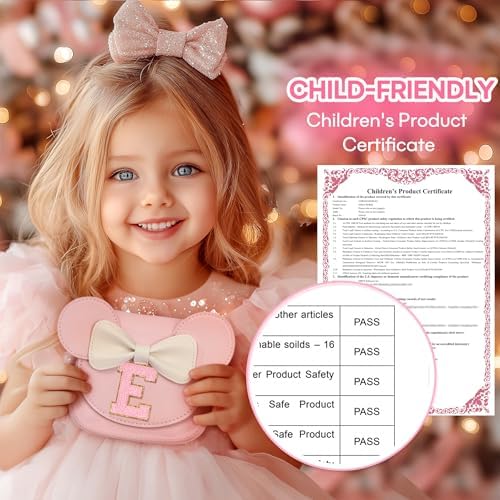 Mibasies Toddler Purse For Girls - Little Kids' Gifts: Mini Mouse Ears Bow Purse (Pink)