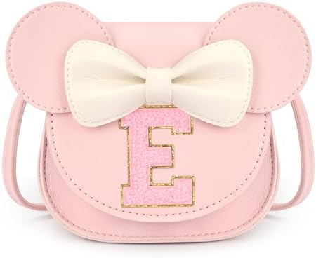 mibasies Toddler Purse for Girls - Little Kids' Gifts: Mini Mouse Ears Bow Purse (Pink)