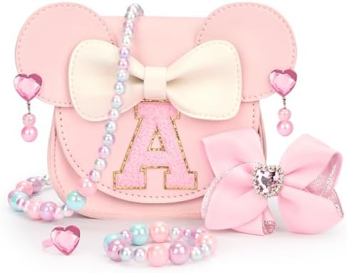 mibasies Toddler Purse Gifts for Girls: 3 Year Old Girl Gifts - Mini Mouse Toys for 2 Year Old Girl Purse Pink Set