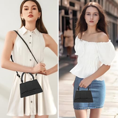 Mini Handbag Purse For Women PU Leather Top Handle Evening Bag Cute Small Crossbody Clutch Wallet