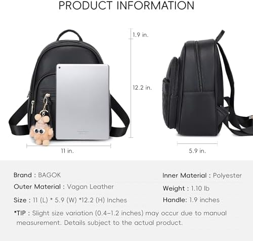 Mini Leather Backpack Purse For Women Small Backpack Purse With Cartoon Charm Cute Fashion Bag For Girls & Teens