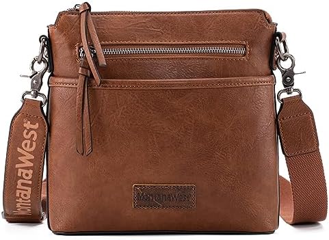 Montana West Crossbody Bag for Women Multi Pocket Cross Body Bag Purses with Guitar Strap