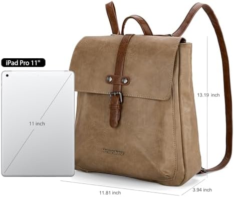 Montana West Medium Backpack Purse For Women Casual Convertible Crossbody Backpack For Travel Work