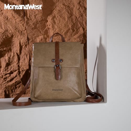 Montana West Medium Backpack Purse For Women Casual Convertible Crossbody Backpack For Travel Work