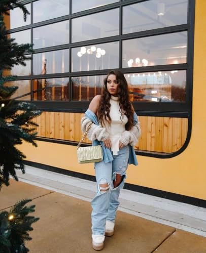 Montana West Quilted Small Shoulder Bag For Women Y2K Trendy Cute Clutch Underarm Purse With 2 Removable Straps