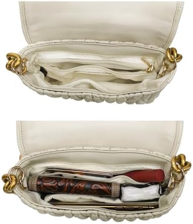 Montana West Quilted Small Shoulder Bag For Women Y2K Trendy Cute Clutch Underarm Purse With 2 Removable Straps