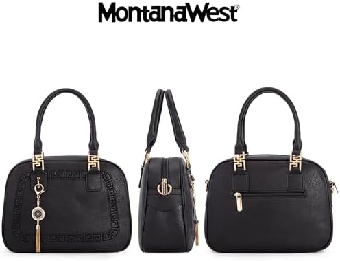 Montana West Small Top Handle Purse For Women Crossbody Satchel Handbag Barrel Bag