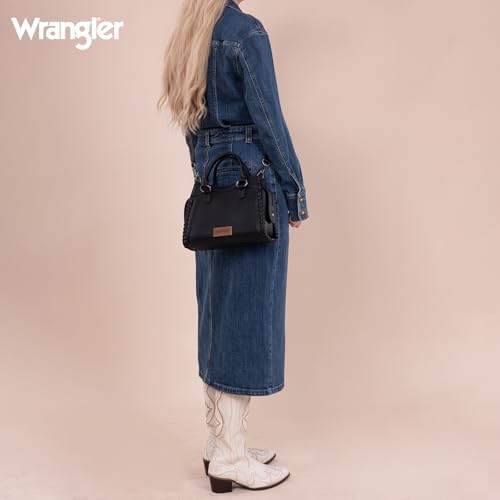 Montana West Wrangler Purses For Women Small Crossbody Purse And Handbags Woven Designed Purse With Detachable Strap