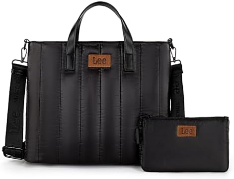 Montana West x Lee Puffer Tote Bag Lightweight Crossbody Bags for Women with Clutch