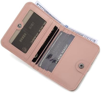 Montana West X Wrangler 女士钱包小号带 RFID 衬里和零钱包 粉红色 S 极简主义