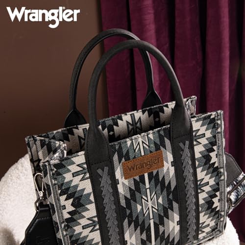 Montana West X Wrangler Tote Bag For Women Boho Aztec Shoulder Purse Top Handle Satchel Handbag