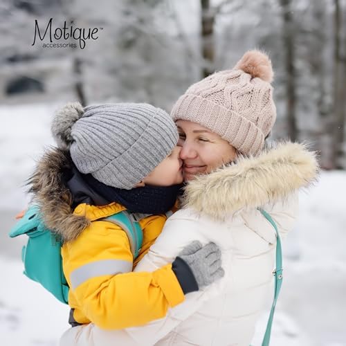 Motique Accessories Kids Gloves Magic Knit Gloves For Girls/Boys Solid Colors