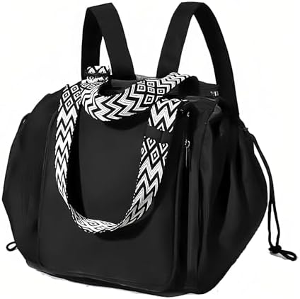 Multi-Function Tote Bag Large Capacity– Versatile Nylon Lightweight Backpack with 15 Pockets for Car Travel