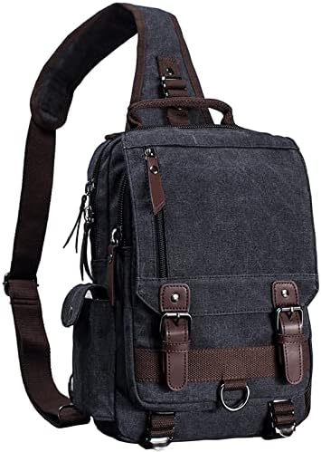 mygreen Canvas Cross Body Messenger Bag Shoulder Sling Backpack Travel Rucksack