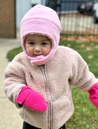 N'Ice Caps Baby Toddler Mittens Kids 2 Pairs Fleece Gloves Winter Warm Sherpa Lined