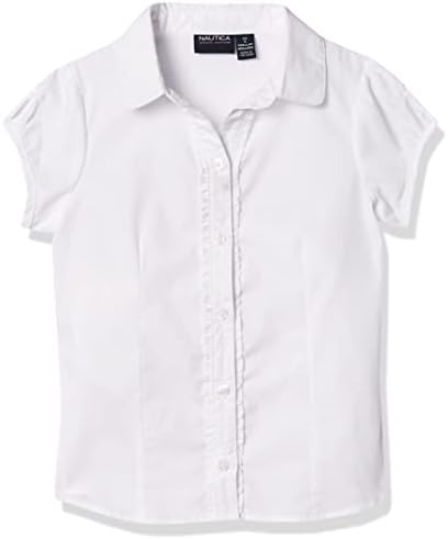 Nautica Girls' Short Sleeve Blouse