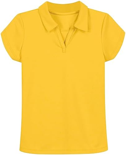 Nautica Girls' Short Sleeve Performance Polo