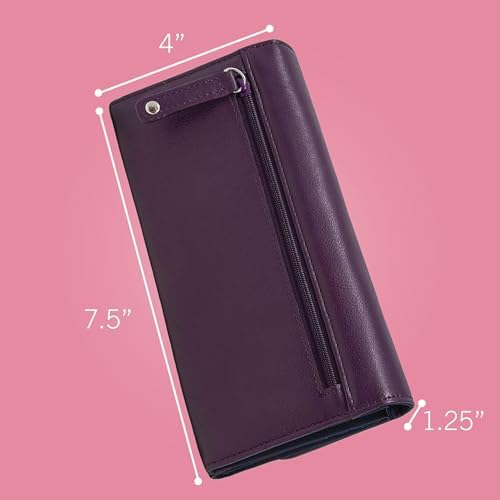 Nautica Money Manager RFID Slim And Small Wallet For Women - Credit Card Holder With Coin Purse And Zipper Wallet Women's Clutch Organizer