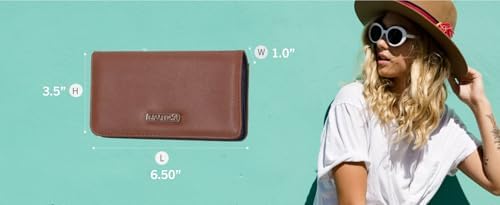 Nautica Seaside Slim Womens Wallet RFID Blocking Credit Card Holder Coin Purse Checkbook Organizer Clutch Small Vegan Leather Wallet For Travel Multi Stripe