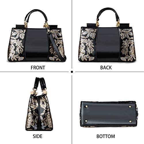 Nevenka 女士手提包专利皮革设计师钱包适合购物派对日常使用