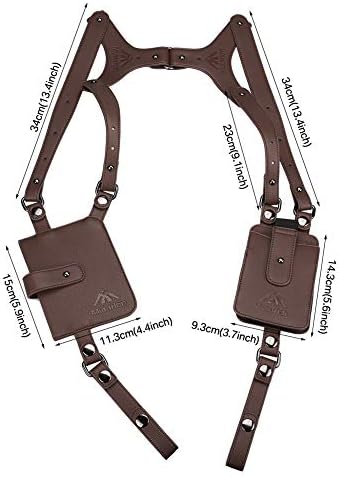 Neween Anti-Theft Hidden Underarm Strap Wallet Pocket Holster Phone Shoulder Holster Bag Double Shoulder Pouch For Men Women