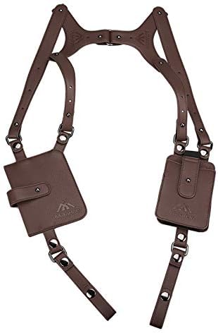 Neween Anti-Theft Hidden Underarm Strap Wallet Pocket Holster Phone Shoulder Holster Bag Double Shoulder Pouch for Men Women