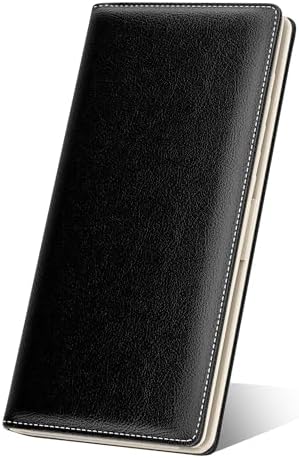 Nipichsha Womens Wallet RFID Slim Wallets for Women Thin Ladies Credit Card Holder Purse Cute Leather Bifold Clutch Billfold with 11 Card Slots & ID Window Black