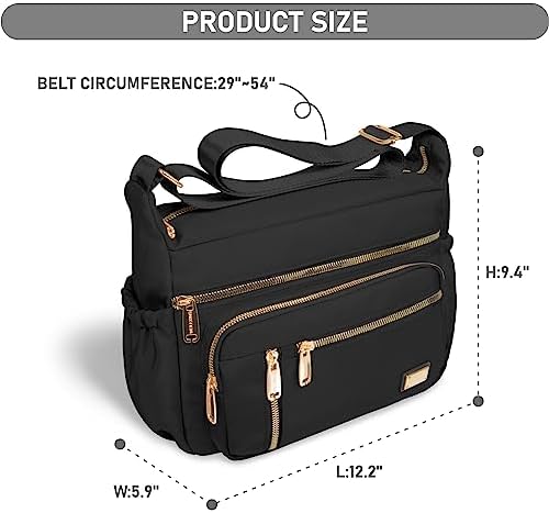 NPBAG Crossbody Bag For Women Shoulder Purse Handbag Messenger Bag Trendy Pocketbooks Waterproof And Multi-Pockets