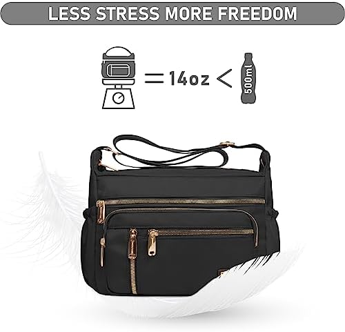 NPBAG Crossbody Bag For Women Shoulder Purse Handbag Messenger Bag Trendy Pocketbooks Waterproof And Multi-Pockets