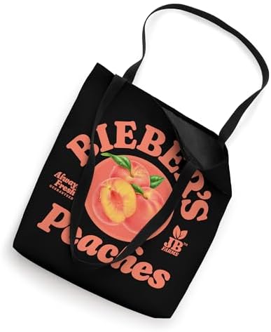 Official Justin Bieber Peaches Black Tote Bag