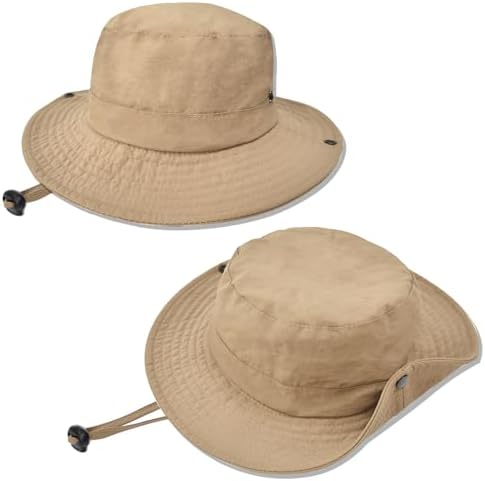 Outdoor Kids Sun Hat UPF 50+ Quick Dry Foldable Bucket Hat Lightweight Adjustable Fishing Safari Hat For Girls And Boys