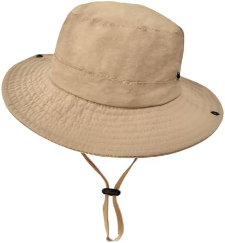 Outdoor Kids Sun Hat UPF 50+ Quick Dry Foldable Bucket Hat Lightweight Adjustable Fishing Safari Hat for Girls and Boys