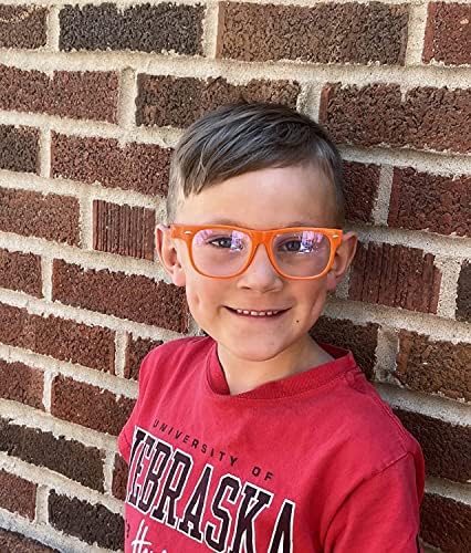 OWL Kids Clear Lens Glasses UV Protection For Children Colorful Frames Fun Pretend Play Eyewear Non Prescription