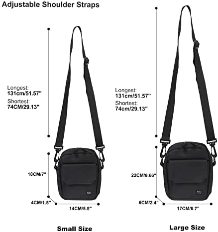 PAUBACK Crossbody Bag For Mens Travel Passport Wallet Bag For Men For Cell Phone Small Neck Pouch Side Shoulder Bag For Men