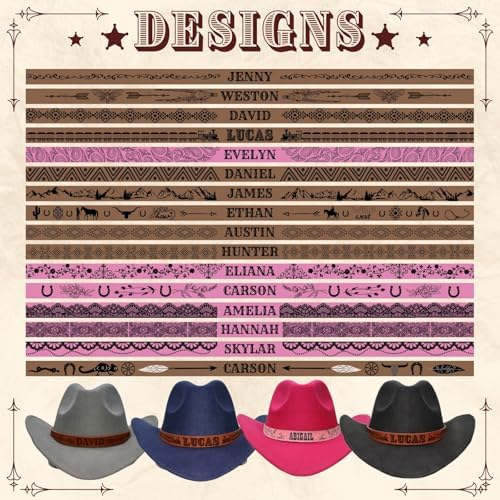 Personalized Cowboy Hat For Toddler Boys Girls Western Hat For Kids Men Women Custom Leather Patch Baby Cowgirl Hat