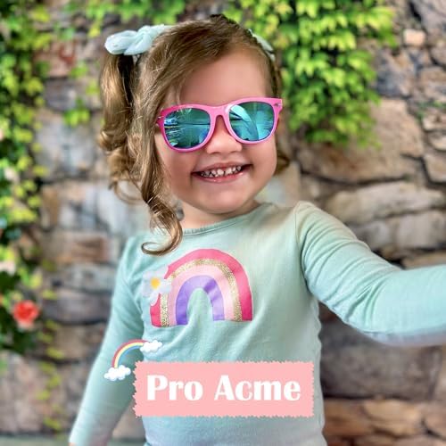 Pro Acme Kids Polarized Sunglasses Flexible TPEE Rubber Toddler Shades For Girls Boys Ages 3-12