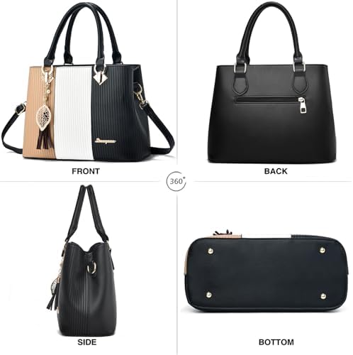 Purses And Handbags For Women Leather Tote Shoulder Bag Medium Satchel Purse Top Handle Bags For Ladies