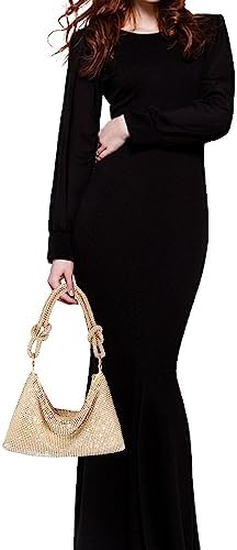 Rhinestone Purse Sparkly Evening Bag Silver Clutch Purses For Women Evening Cross Body Handbags For Party Prom Club Wedding