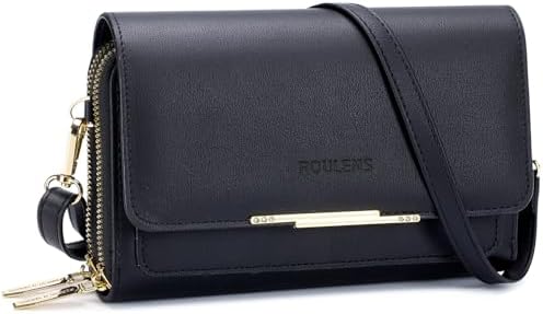 Roulens Small Crossbody Bag for Women Cell Phone Purse Women's Shoulder Handbags Wallet Purse with Credit Card Slots