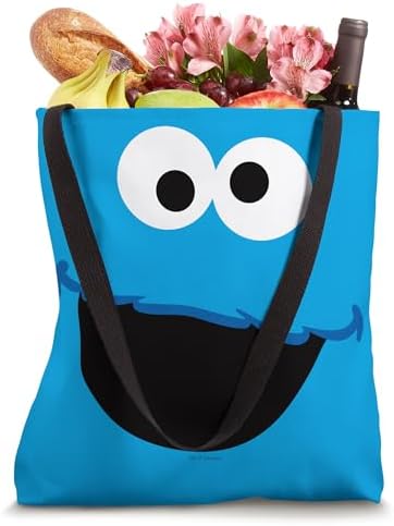 Sesame Street Cookie Monster Face Tote Bag