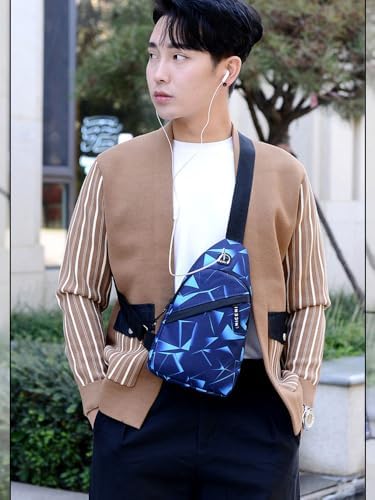 Shoulder Backpack Messenger Bag Adjustable Portable Men's Outdoor Hiking Sports Chest Bag