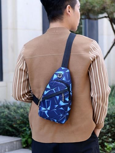 Shoulder Backpack Messenger Bag Adjustable Portable Men's Outdoor Hiking Sports Chest Bag