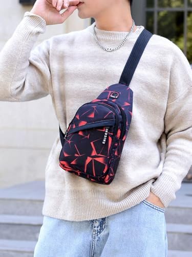 Shoulder Backpack Messenger Bag Adjustable Portable Men's Outdoor Hiking Sports Chest Bag