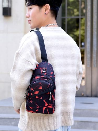 Shoulder Backpack Messenger Bag Adjustable Portable Men's Outdoor Hiking Sports Chest Bag